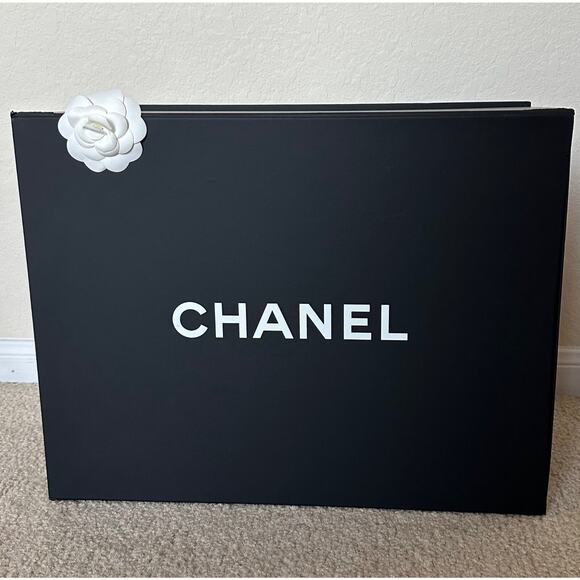 Chanel Empty Hangbag Magnetic Storage Flower Dust Bag Book 14" x 18" x 8" - Picture 2 of 15